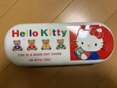【希少】Hello Kitty 2段式 缶筆箱 レトロ サンリオ