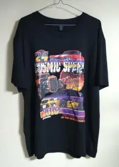 【美品】ROMWE メンズ　オーバーサイズ　Tシャツ　ブラック　XXL