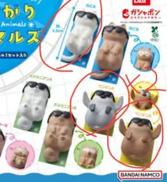 動物フィギュア カプセルトイ 4個セット