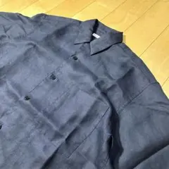 【美品】ユナイテッドアローズ 半袖シャツ ブラック Sサイズ トリアセテート混のサムネイル