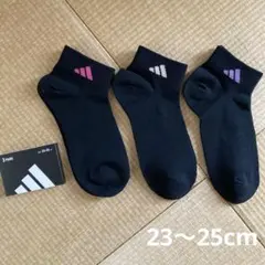 レディース　ソックス　アディダス　３足