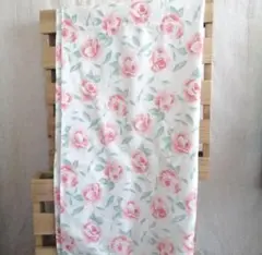 新品 コットン マルチカバー 日本製 薔薇 レトロテイスト パリジェンヌ 花柄