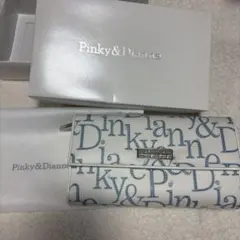 Pinky&Dianne 長財布 ホワイト ロゴ柄 箱付き　新品未使用　レアのサムネイル