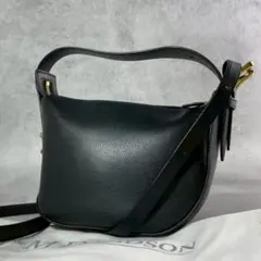 J&M DAVIDSON ショルダーバッグ ハンドバッグ クイバー ジップ 黒のサムネイル