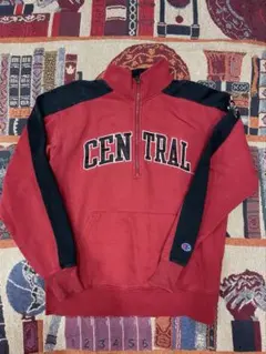 champion ハーフジップパーカー 古着 S、M