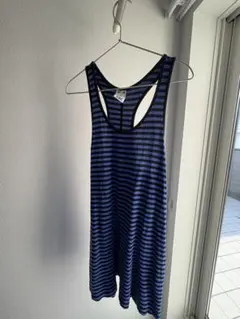 エックスガール　サイズ1 ストライプ ノースリーブ ミニワンピース