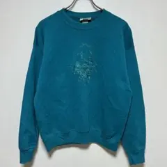 90’sビンテージUSA製Lee スウェット　トレーナー　ボタニカル刺繍