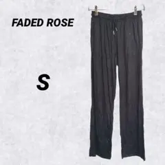 FADED ROSE Essentials 【S】 ブラックパンツ 薄手