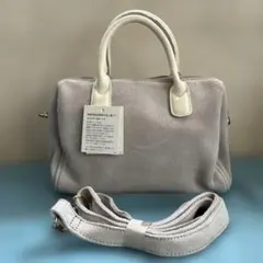 【未使用】mistic ハンドバッグ　ショルダーバッグ　 スエード　牛革