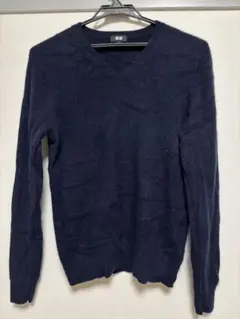 UNIQLO ネイビー Vネックセーター S