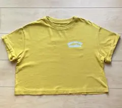 イエロー Tシャツ 150サイズ メッセージプリント