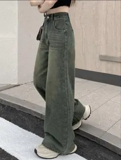 DAZY ワイドパンツ デニム バギーデザイン
