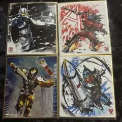 仮面ライダー 色紙 エターナル アクセルブースター フォーゼ お菓子 4枚