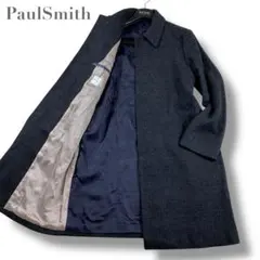 美品✨ポールスミス ステンカラーコート ウール グレー チェック 24年モデル