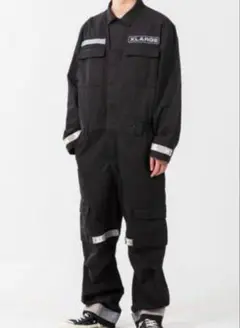 XLARGE エクストララージ　オーバーオール　ブラック ブランド古着】XLARGE｜エクストララージのサロペット