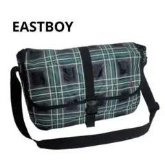 イーストボーイ ショルダーバッグ グリーンチェック 通学 習い事 おでかけ