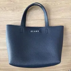 BEAMS ビームス　レザー調 ミニトートバッグのサムネイル