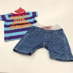 DENIMDUNGAREE Tシャツ ハーフパンツセット　90㎝