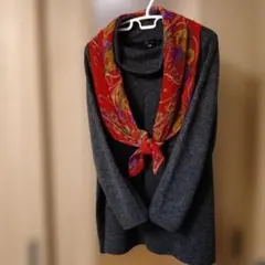 Iconosophia グレー 長袖チュニック LL