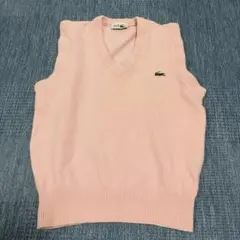 美品！CHEMISE LACOSTE ニットベスト ピンク サイズ4