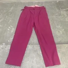 【ロペ】ROPE テーパードパンツ タックパンツ M ローズピンク
