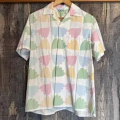 ヴィンテージ　NIPOALOHA コットンリネン　アロハシャツのサムネイル