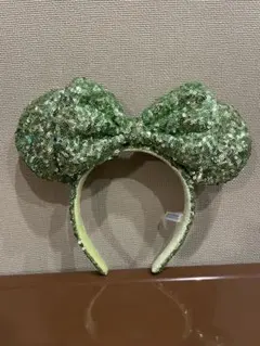 ディズニーカチューシャスパンコールグリーン