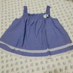 《美品》familiar ファミリア チュニック 100 花柄フリル