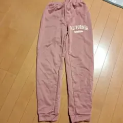 CALIFORNIAプリント ピンクロングパンツ