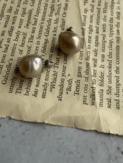 淡水パールピアス　アレルギー対応　大粒　シンプル