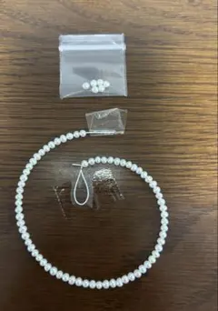 淡水真珠セミラウンドポテト3mm1連約19cm・ブレスレット1本分