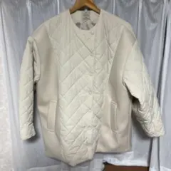 アイボリー キルティング アウター Fサイズ