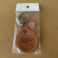 【新品未開封】京都大学　限定　ハンドメイド 本革 円形キーホルダー