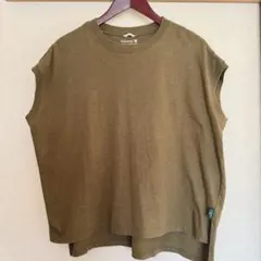GOHEMP（ゴーヘンプ） ハニー スリーブレス Tシャツ サドルブラウンのサムネイル