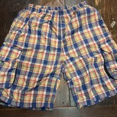 CHUMS チェック柄 ショートパンツ Mサイズ 海　プール　川遊びのサムネイル