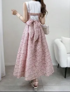 SHEINノースリーブ ロングワンピース