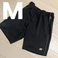 YONEXメンズハーフパンツM黒緑★ズボンテニスバドミントンテニスジャージ短パン