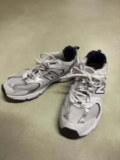 New Balance スニーカー MAMAS38Q（2E）ホワイト ブルー - メルカリ