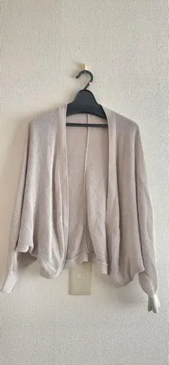 Vin♡透かし編みドルマンボレロカーデ　美品