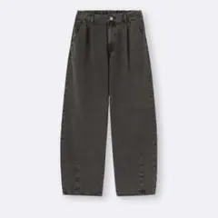 356202　GU　ジーユー　バレルレッグジーンズ　JR　サイズ150