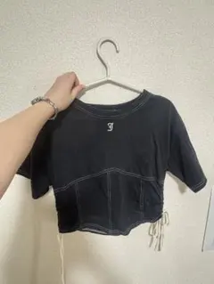 jouetie ジュエティ　ショート丈 半袖 Tシャツ 黒 ブラックのサムネイル