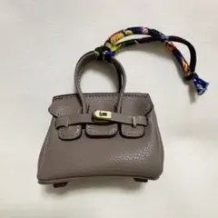 バッグ型チャーム ミニハンドバッグ風 コインケース 小物ケース スカーフ付 新品