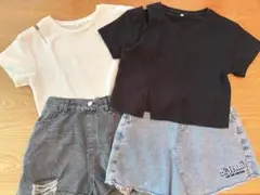 夏コーデ 4点セット 150cm キッズ 女の子 トップス デニム まとめ売り