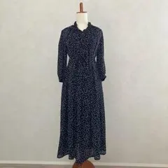 キャサリンハーネル　ドット柄　2way プチフリルワンピース　モノトーン