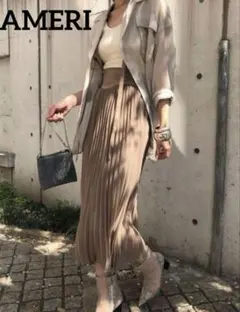 Ameri Vintage プリーツロングスカート