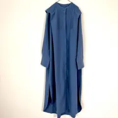 LOWRYS FARM ロングワンピ シャツ ブルー F 大人キレイめ
