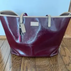 COACH ワインレッド トートバッグ