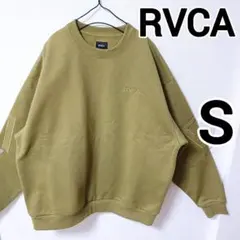 ルーカ カーキ スウェット トレーナー バックプリント 刺繍 男性S ゆるダボのサムネイル