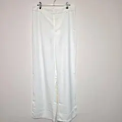 SHEIN ホワイト ワイドロングパンツ Tall L