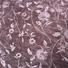 花柄模様のスエードのような生地